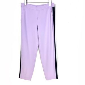 Club Monaco Lilac Tuxedo Stripe Lightweight Pants Trousers Loose Fit